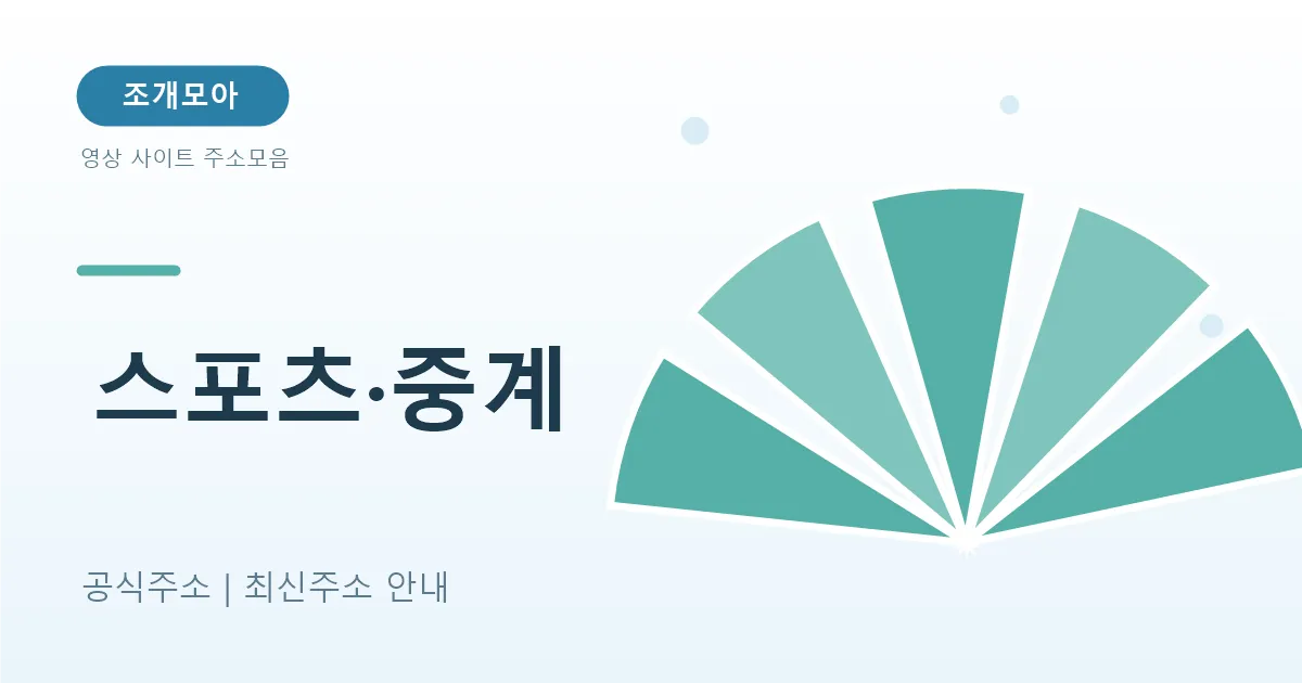 스포츠 중계 공식 주소 찾는 법 — 합법 서비스만 이용하기
